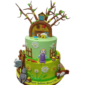 Magical Forest Masha Theme Cake