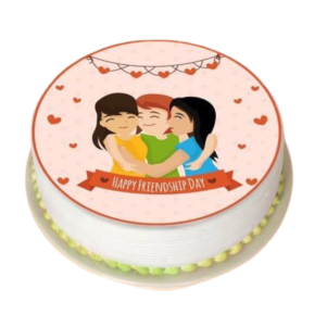 Personalized Friendship Day Photo Cake