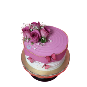 Rose N Butterfly Designer Cake