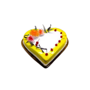 Happy One Year Heart Pineapple Cake