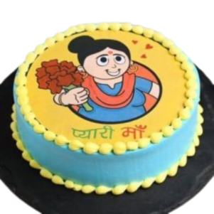 Vibrant Poster Cake for Pyaari Maa
