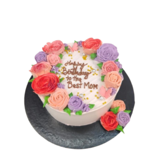 Floral Cake For Mom