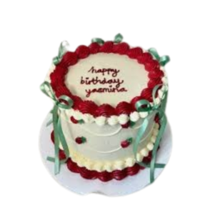 Roses N Ribbons Theme Cake