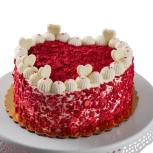 Red Velvet Heart Shape Cake
