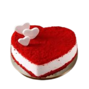 Heart Shape Red Velvet Crumb Cake