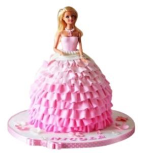 Barbie Floral Gown Cake