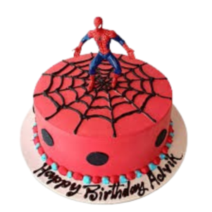 Web Slinger Spiderman Theme Cake