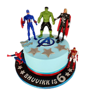 Legendary Superheroes Cake