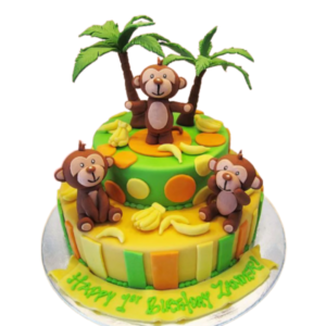 Mischievous Monkey s Cake