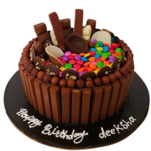 Gems & KitKat Chocolate Truffle Cake