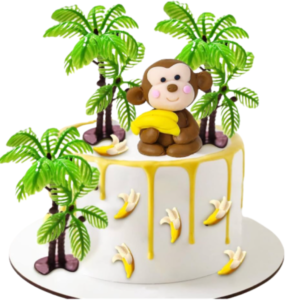 Charming Monkey Jungle Cake
