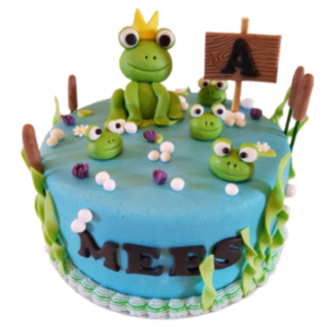 Playful Frog Paradise Cake