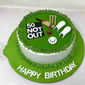Bowler Praise Cricket Theme Cake