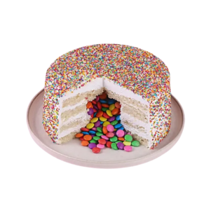 Gems Filled Pinata Pineapple Cake