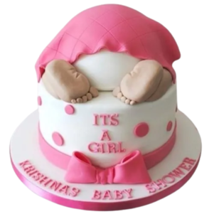 Baby Girl Shower Cake