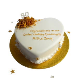 Congrats Heart Shaped Cake