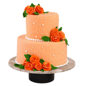 Rose n Pearl Elegance Cake