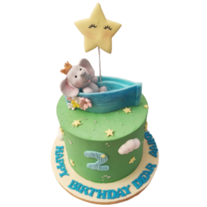 Playful Elephant Cake