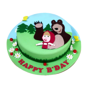 Masha and the Bear Birthday Cake