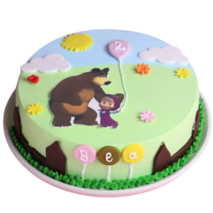 Masha N Bear Fun Birthday Cake