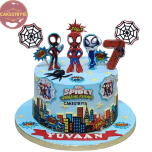 Spiderman Amazing Squad Cake
