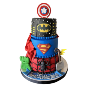 Legendary Superheroes Cake