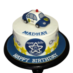 Police Cars Theme Cake