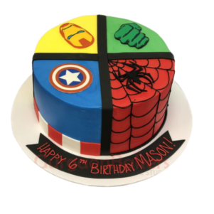 Spidey And Hero Friends Theme Cake