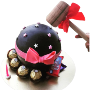 Chocolate Pinata Surprise Cake