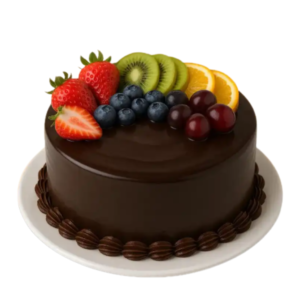 Chocolate Truffle Fresh Fruit Cake