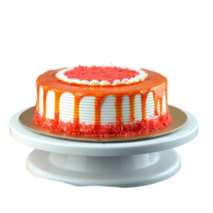 Pink & Orange Red Velvet Cake