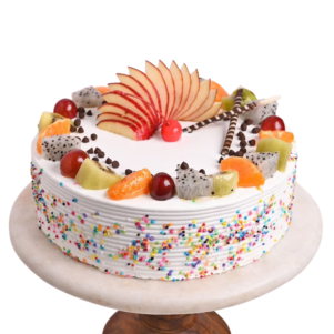 Fruits & Sprinkles Vanilla Cake