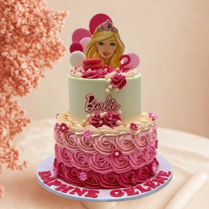 Barbie Floral Gown Cake