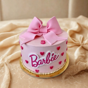 Beautiful Bow Barbie Cake
