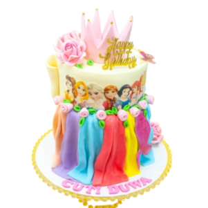 Enchanting princess theme cake