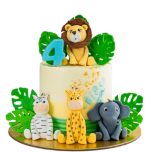 Buy Jungle Lion Number Cake Online