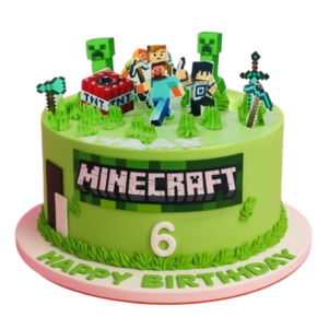 Minecraft Birthday Cake