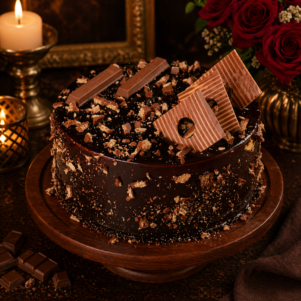 Choco Truffle Cake made With KitKat | Bakers Corner
