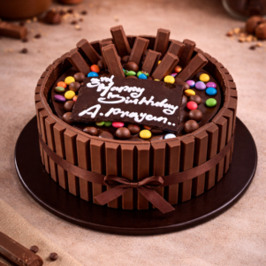 Choco Truffle Cake made With KitKat | Bakers Corner