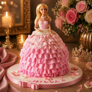 Barbie Floral Gown Cake | Bakers Corner