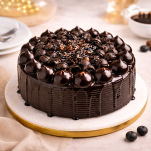 Chocolate Loaded Glazed Cake | Bakers Corner