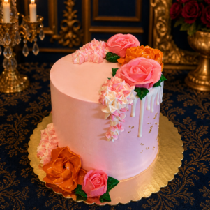 Floral Drip Cake | Bakers Corner