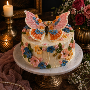 Beautiful Butterfly Theme Cake | Bakers Corner