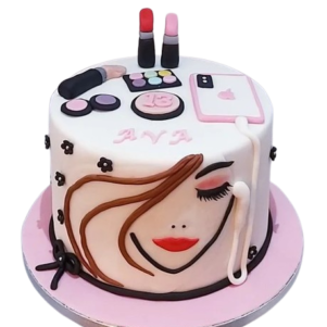 Makeup Glam Theme Cake