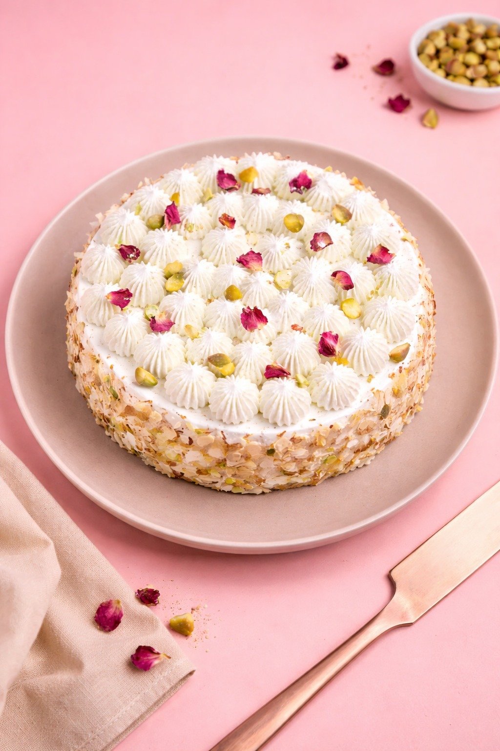 Holi Special Thandai Gulkand Cake | Bakers Corner