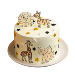 Jungle Safari Cream Cake