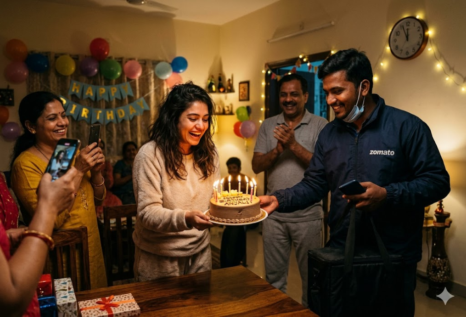 midnight cake delivery India.