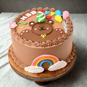 Happy Birthday Bear Cake