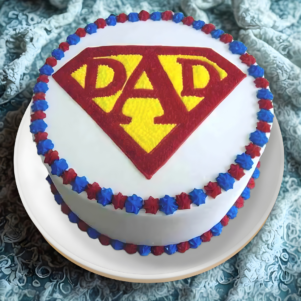 Secret Superhero Cake