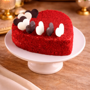 Red Velvet Heart Shape Cake | Bakers Corner
